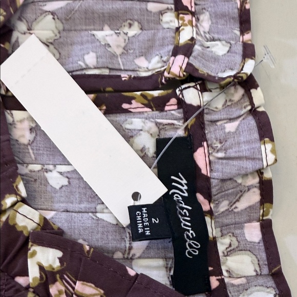 Madewell Brown and Cream Floral Midi Dress - Picture 8 of 11